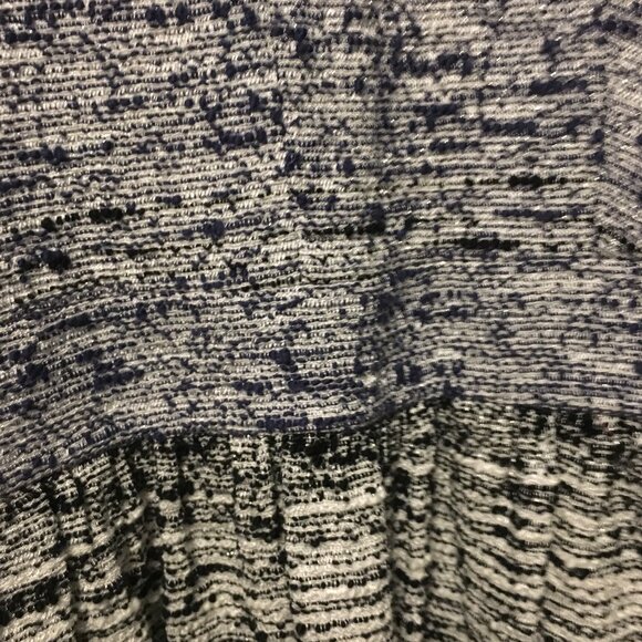 Amy Matto New York Dittered Blue & White Open Back Halter Dress - Picture 7 of 16